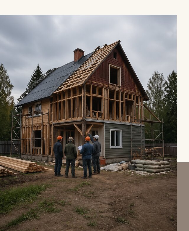 Реконструкция дачного дома в Железнодорожном под ключ с проектом